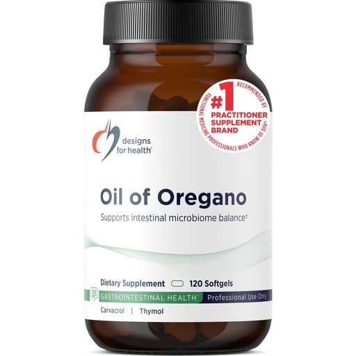 [BRSWIHADOYHRO2YZ] Designs for Health Oil of Oregano Softgels - Oregano Oil Supplement with Highly Concentrated Carvacrol - Supports Intestinal Cleansing - Small Pills (120 Softgels)