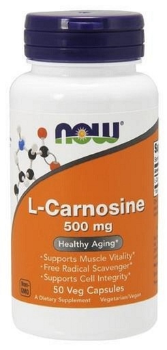 [BRSWIYQ6CR5WOCT6] Now Foods, L-Carnosine, 500 mg, 50 Vcaps