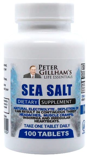 [BRSWKYY2AQPRA2LY] Peter's Choice Sea Salt Sodium Chloride 450mg, 100 Tablets, Electrolyte Support & Balance, Athletic Post Workout Rehydration & Recovery. Hot Weather Aid. Prevent Dehydration & Cramps. Made in USA