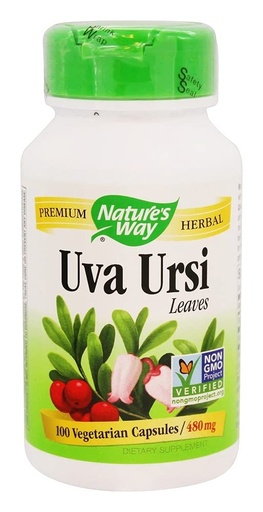 [BRSWIYT3O4FAMHA3] Nature's Way - Uva Ursi Leaves, 480 mg, 100 capsules