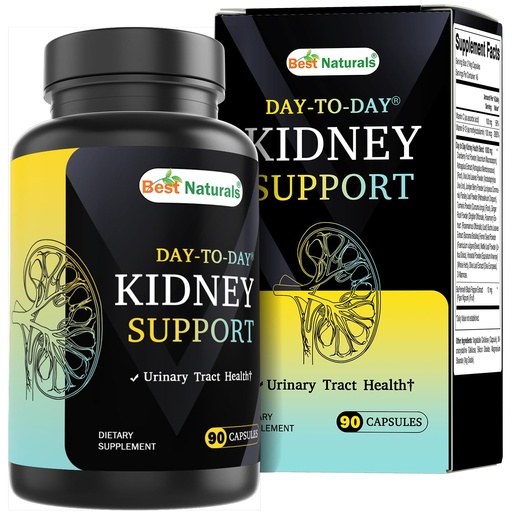 [BRSRACATOQCAGG37] Best Naturals Day-to-Day Kidney Support with Cranberry Fruit, Vitamin C, B12, D-Mannose, Uva Ursi, Juniper Berry, Parsley Leaf 90 Veg Capsules