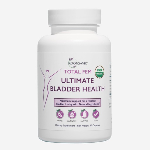 [BRSREHQCBBYGAAA6] Total Fem Ultimate Bladder Health for Women with USDA Organic D-Mannose, Cranberry Powder, Uva Ursi and Hibiscus Flower Extract - Bladder Control and Urinary Tract Support - 30 Servings