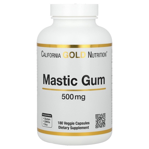 [BRSW2FI5DIPRO3DJ] California Gold Nutrition Mastic Gum, 500 mg, 180 Veggie Capsules