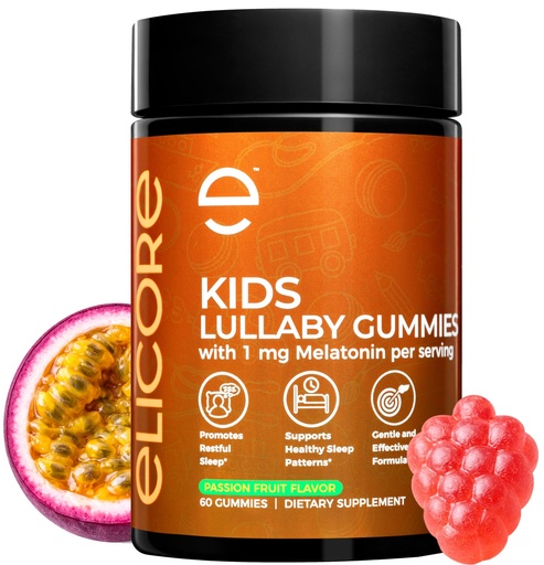[BRSRABT6CUCR42TG] Premium 1 mg Melatonin Gummies Kids – Kids Sleep Gummies with Vitamin B6 and Passion Fruit Flavor – Children's Melatonin Gummies 3 in 1 Complex for Deep Sleep – 2 Month Supply