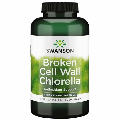 [BRSWIYT7PMBRQCDY] Swanson Broken Cell Wall Chlorella 500 Milligrams 360 Tabs