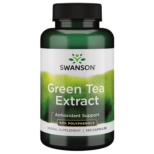 [BRSWIYAEC57QOHTA] Swanson Green Tea Extract (Standardized) 120 Capsules