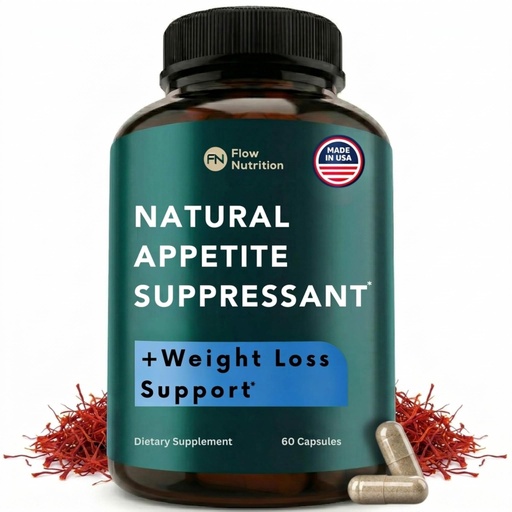 [BRSRAHT2DIBWGAD3] Natural Appetite Suppressant for Women & Men – Non-Stimulant Satiety Support & Holistic Daily Formula. Helps Control Hunger & Curb Cravings Naturally – 60 Veggie Capsules