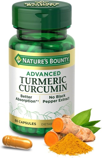 [BRSW22YRAFYB6EY3] Nature's Bounty Advanced Turmeric Curcumin, 60 Count