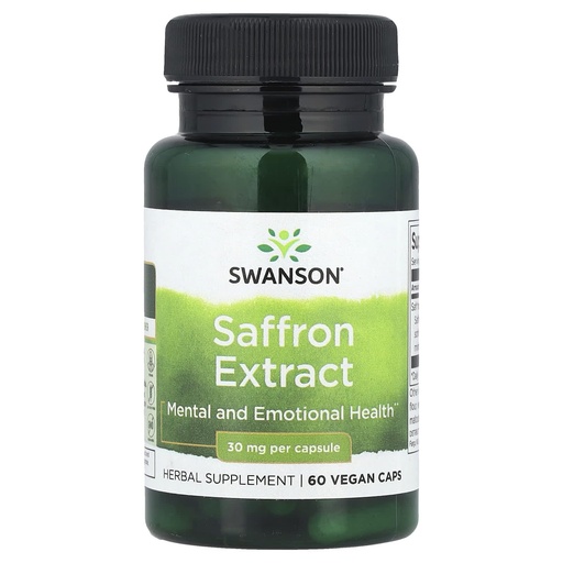 [BRSRGZTQCMMWGA33] Swanson Saffron Extract 30 mg 60 Vegan Caps