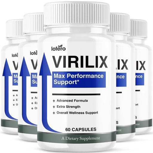[BRSRGFIBAUMQ4AI7] (5 Pack) Virilix Supplement Capsules For Men, High Performance Advanced Support Pills All-Natural Formula Maximum Wellness Strength for Health, Stamina, Drive, Confidence & Long Lasting Energy (300ct)