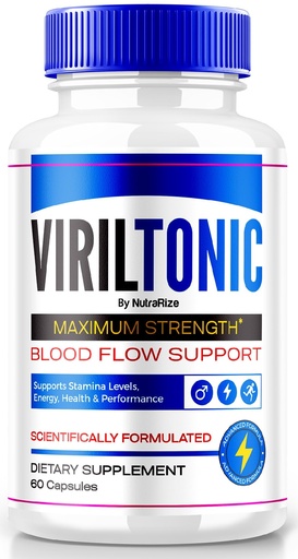 [BRSRAZYKC4FQ2FLH] NutraRize VirilTonic, Viril Tonic Blood Flow Support Capsules for Maximum Performance - Extra Strength Formula, All Natural Pills, VirilTonic 24 Health, Viril Tonic Reviews Capsulas (60 Capsules)