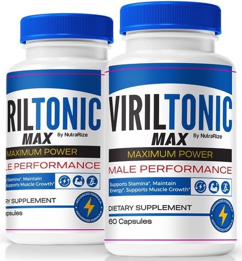 [BRSRAZYFPJ7AE3Y2] (2 Pack) VirilTonic Max for Men, Official Viril Tonic Max Male Capsules, Premium Formula for Overall Performance, All Natural Supplement For Health and Wellness, VirilTonic24 Reviews (120 Capsules)