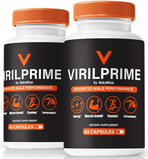 [BRSRAAI3PICWG3I2] (2 Pack) VirilPrime Pills, Official Viril Prime Capsules, Premium Male Formula to Fuel Daily Energy, Stamina & Peak Performance, Supports Overall Health and Fitness, Natural VirilPrime (120 Capsules)