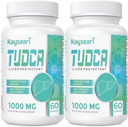 [BRSRMA3YDJ7AMA3D] TUDCA Bile Salts Supplement 1000mg - 120 Veggie Capsules,Liver Support Supplement for Detox Cleanse,Gelatin Free
