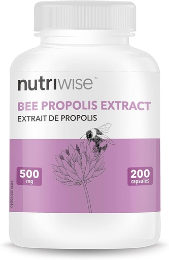 [BRSWIGABOJ6BW3I5] NutriWise Brazilian Bee Propolis Extract Immune Support 500mg