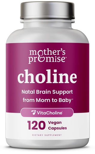 [BRSRAFIDAANGEYAY] Prenatal Choline Supplements 550mg | 120 Capsules | Supports Baby’s Brain Development & Cognitive Function During Pregnancy & Nursing | Ultra Pure Natal VitaCholine, Vegan Choline Bitartrate for Women