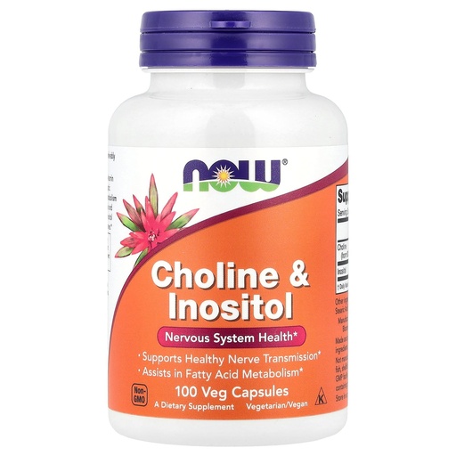 [BRSWIYYLAEPA4HL2] Now Foods Choline & Inositol 500 Mg - 100 Caps