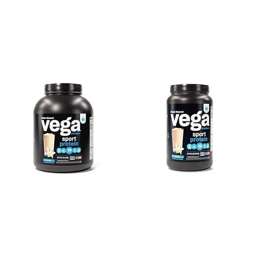 [BRSROBQCC4GWMHQ6] Vega Premium Sport Protein Vanilla Protein Powder, Vegan, Non GMO & Premium Sport Protein Vanilla Protein Powder, Vegan, Non GMO