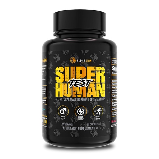 [BRSW2233C4HAYC35] ALPHA LION Superhuman Test – Natural Testosterone Booster for Men | Boost Energy, Drive, Muscle Strength & Mental Focus with PrimaVie, Shoden Ashwagandha & TestoSurge