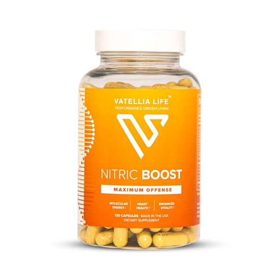 [BRSWYCT6AUFAK2TH] Vatellia Life Nitric Boost – Nitric Oxide Supplement for Men – L-Arginine & L-Citrulline Formula – Blood Flow & Circulation Support – High Absorption – 2 Month Supply