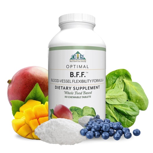 [BRSRMYIQAB7Q4DL5] Optimal Health Systems BFF Chewable | Blood-Vessel Flexibility Formula | Circulation & Oxygen Flow Supplement | Nitric Oxide Boost | 50+ Powerful Ingredients | 90 Tablets