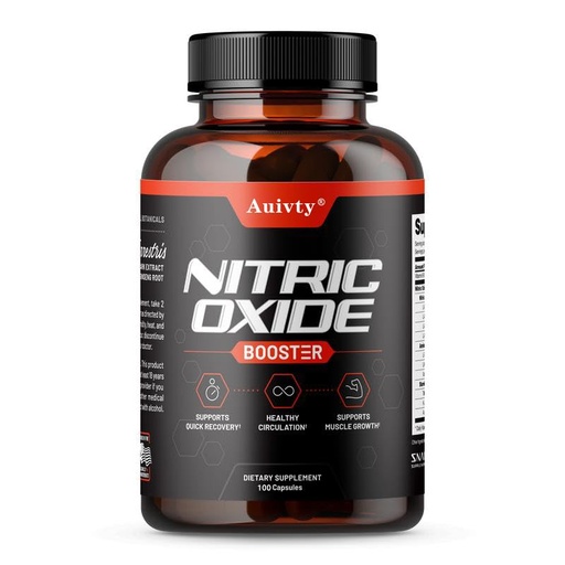 [BRSRE2QBDJYWKDLA] Nitric Oxide Booster Supplement – L-Arginine, L-Citrulline & Beet Root – Energy & Performance Support – 100 Vegan Capsules, Made in USA
