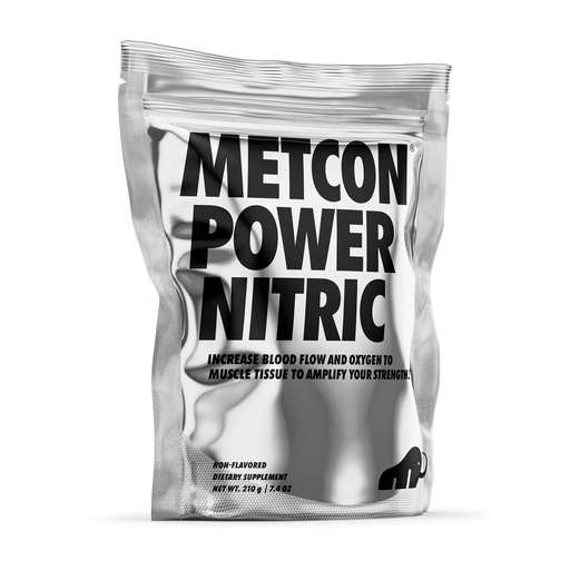 [BRSWG2YPOYMGYE3B] MetCon Power Pre-Pump Nitric Oxide Booster - Pre Workout Nitric Oxide Supplement - Boost Nitric Oxide, Increase Blood Flow, and Amplify Strength - All Natural | Unflavored
