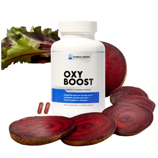 [BRSRABLYAANQ22YY] Beet Root Supplement | Nitric Oxide for Energy, Circulation & Heart Health – Supports Stamina, Oxygen Flow & Brain Clarity | Vegan, Non-GMO | OxyBoost (60 Capsules)