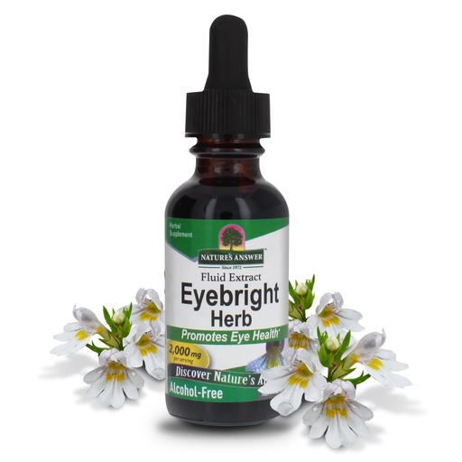 [BRSWIYQIAAMQ4ELK] Nature's Answer Eyebright Herb | Supports Healthy Eyes & Vision | Non-GMO | Alcohol-Free, Gluten-Free, Kosher Certified, Vegan & No Preservatives 1oz