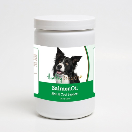 [BRSWGEICCN7RE3LZ] Healthy Breeds Border Collie Salmon Oil Soft Chews 120 Count