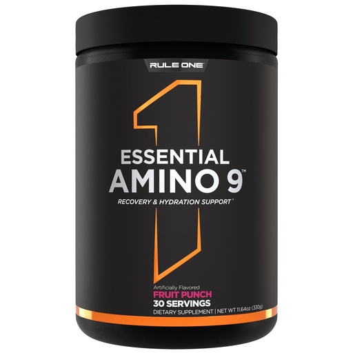 [BRSRAYY5OZ6AE3D5] Rule 1 Proteins Essential Amino 9 – Recovery & Hydration Support with 7.5g of Essential Amino Acids + Electrolytes (30 Servings, Fruit Punch)
