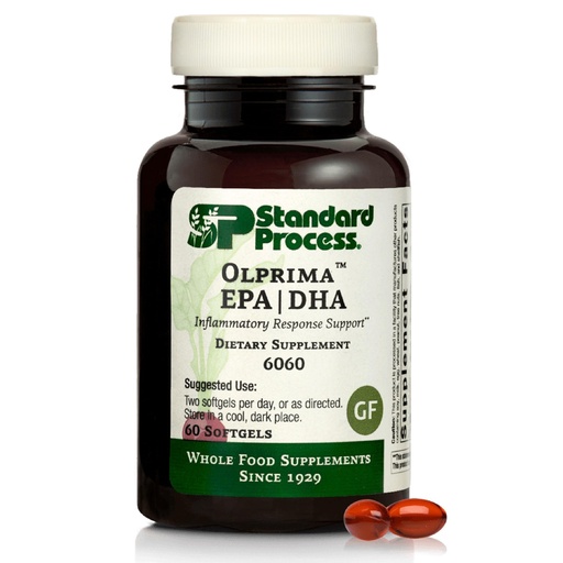 [BRSWY2Q2DIDRYETD] Standard Process Olprima EPA|DHA - Supplement for Brain Health with Omega-3 - Supports a Healthy Heart - Gluten-Free, Non-Dairy & Non-Soy - 60 Softgels (30 Servings)