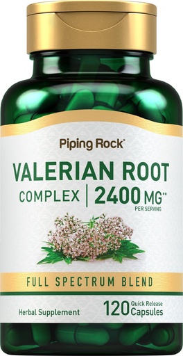 [BRSWIFDQAYIQKYI5] Piping Rock Valerian Root Capsules | 120 Count | Extract Supplement | Herbal Blend | Non-GMO, Gluten Free Complex
