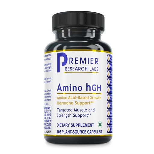 [BRSWYBABDFYA4CLZ] Premier Research Labs Amino HGH - HGH Supplements for Men, HGH Supplements for Women, Amino Acids, L-Arginine, L-Lysine, HGH Enhancer, Support Human Growth Hormone and Muscle Growth - 105 Capsules