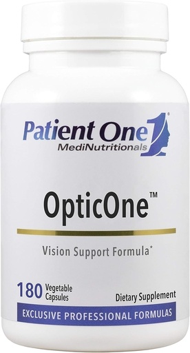 [BRSWECQ7DINB4GTF] Patient One OpticOne | Supplement to Support Optic Nerve Health and Eyesight Function* | With Vitamins A and E, Lutein, ALA and More | 180 Capsules