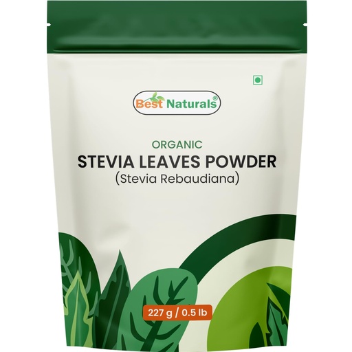 [BRSRECAROZ6BSA3K] Best Naturals Certified USDA Organic Stevia Leaves Powder, 227 Gram, Gluten Free, GMO Free, Vegan