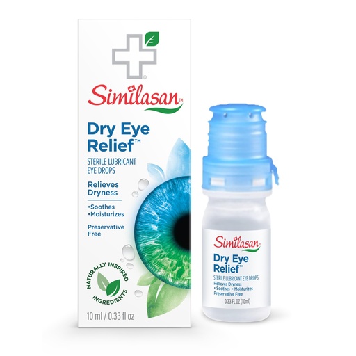 [BRSRGAYDBMBG2FDO] Similasan Dry Eye Relief Drops, Instant and Lasting Relief, Naturally Inspired Ingredients for Dry, Irritated Eyes, with Hyaluronate, Preservative-Free, pH Balanced, Gentle for Sensitive Eyes, 10ml