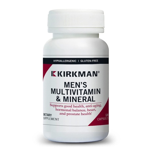 [BRSWIATRA4IRCFT6] Kirkman 60 to 90 Men’s Multi-Vitamin and Mineral Boost || 120 Vegetarian Capsules || Provides Comprehensive Vitamin and Mineral Support for Senior Men || Gluten and Casein Free