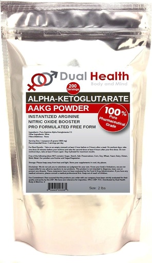 [BRSWKG3RBJ6QCFTA] Pure AAKG (2 lb) L-Arginine Alpha-Ketoglutarate Powder Bulk Supplements
