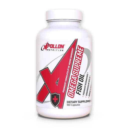 [BRSROHT4AUAQK333] Apollon Nutrition Omega Supreme 60 Servings – Ultra-Pure Omega 3 Fish Oil Softgels | EPA, DHA, DPA | Daily Wellness & Heart Health Formula