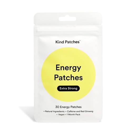 [BRSRAGAZCVYWE3TX] Kind Patches Energy Patches Extra Strong - Red Ginseng, L-Citrulline, and Guarana Extract - Vegan, Latex Free - 14 Count