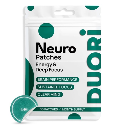 [BRSREGD7BAIGKFLL] Neuro Patch - Focus & Brain Support - Natural Caffeine + L-Theanine + Rhodiola + Black Pepper Extract - Sugar Free Nootropic Cognitive Brain Focus Patch - 30 Pieces (1 Pack (30 Patches))