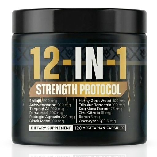 [BRSRE235B4HQ2CL3] Body C.E.O. 12-in-1 Strength Protocol | Testosterone Booster for Men with Shilajit | Alpha Boost with Ashwagandha, Tongkat Ali, Zinc & Botanicals | Supports Energy, Strength & Vitality | 120 Capsules
