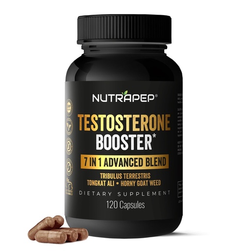 [BRSRAC32OECWODL2] Testosterone Booster Supplement for Men - Natural Energy Enhancement Growth Builder Performance Enhancer - Muscle Building Gym Workout Sports Nutrition & Libido Enhancing Fast Acting Pills for Male