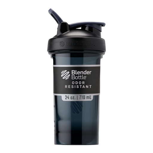 [BRSWGELROIHWAYL7] BlenderBottle Shaker Bottle Pro Series Perfect for Protein Shakes and Pre Workout, 24-Ounce, Black