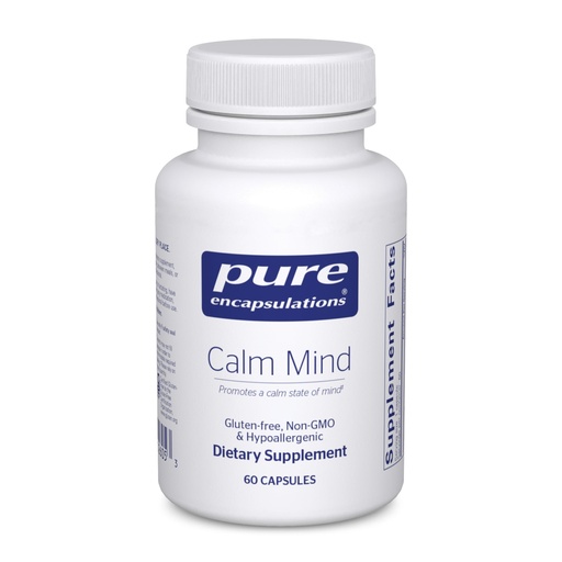 [BRSREAA2C55W2CDV] Pure Encapsulations Calm Mind - Calming Supplement - Saffron Extract & Theracurmin Supplement - Supports a Calm Mindset - Gluten-Free, Non-GMO & Hypoallergenic - 60 Capsules (60 Servings)