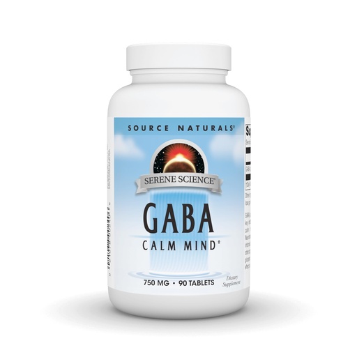 [BRSWIYQPO4PW2HTM] Source Naturals Serene Science GABA, for a Calm Mind* - 750mg, 90 Tablets