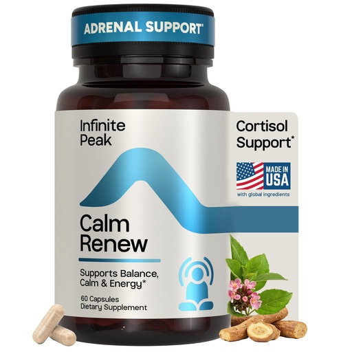 [BRSREHAFB5YA42T3] Cortisol & Adrenal Support for Busy Women, Stress Support with Ashwagandha, Rhodiola & Holi Basil | Helps Emotional Balance | Cortisol Supplements for Women to Manage your Day | Non-GMO | 60 Capsules