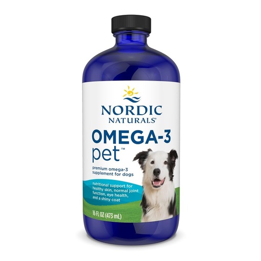 [BRSWIEILDJYGOAL6] Nordic Naturals Omega-3 Pet, Unflavored - 16 oz - 1380 mg Omega-3 Per Teaspoon - Fish Oil for Large to Very Large Dogs with EPA & DHA - Promotes Heart, Skin, Coat, & Immune Health