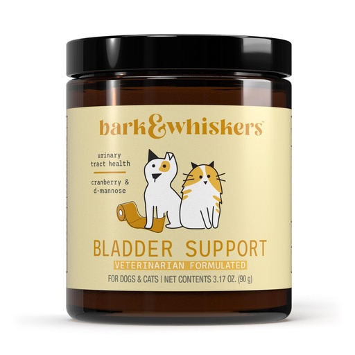 [BRSWIHYHCBYRMDLC] Bark & Whiskers Bladder Support, 3.17 Oz. (90 g), 90 Scoops, Supports Urinary Tract Health, with Cranbery & D-Mannose, Vet Formulated, Non-GMO, Dr. Mercola